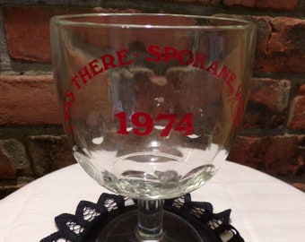 1974 World’s Fair Expo Beer Glass, Spokane WA worlds fair glass, Rare 1974 prop, 1974 Spokane WA, Collectible world’s fair, Morethebuckles