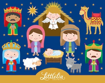Nativity clipart - Christmas clipart - 15076