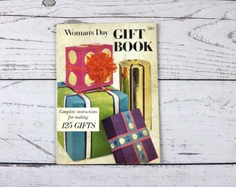 Woman's Day Gift Book- Complete Instructions for Making 125 Gifts- 1957- Vintage 50s Craft Book