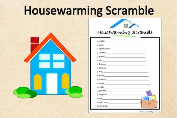 Instant Download Housewarming Word Scramble GamePrintable Party GameHousewarming Shower ActivityFun Game Instant Download Housewarming Word Scramble GamePrintable Party GameHousewarming Shower ActivityFun Game