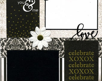 You & Me - Premade Scrapbook Page