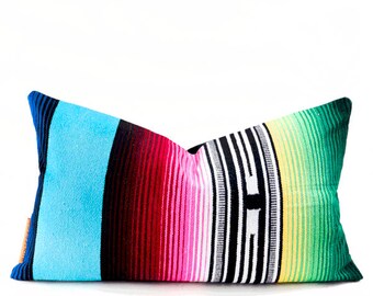 Mexican Serape Lumbar Pillow