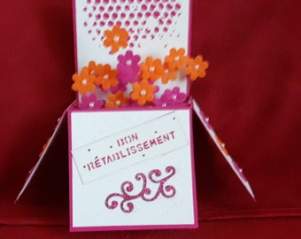 Postcard pop up get well card