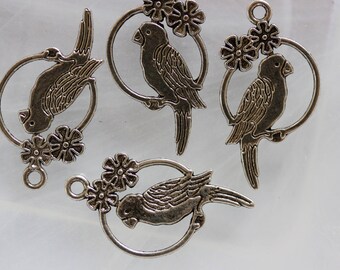 ❤ Silver bird charm pendant