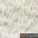 Faux Fur Long Pile Curly Fabric ALPACA WHITE / 60" Wide / Sold by the Yard