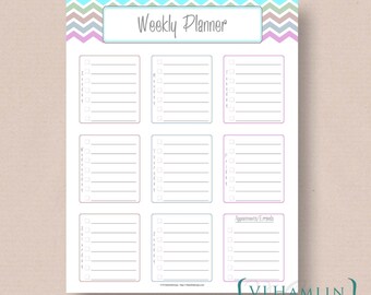 weekly schedule organizer