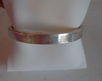 Vintage Sterling Silver Twist Open Bangle Bracelet - 18 Grams, Estate Bracelet, Minimalist Jewelry