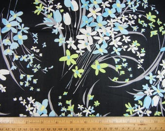 Pastel Floral on Black Background - Marcus Brothers