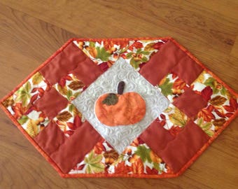 Fall Quilted Table Runner w/ Applique