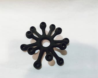 Vintage Dansk Spider Candle Holder, Design with light, Dansk Star burst, Tiny taper candle holder, Mid Century modern candle holder