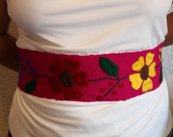 Mexican embroidery belt