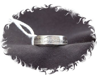 1934 and 1935 Silver Shilling Coin ring