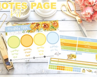 Little Miss Sunshine Collection Notes Page Kit