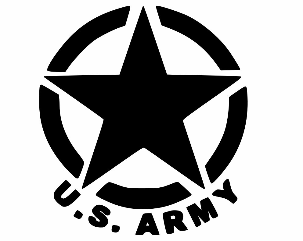 U.S. ARMY Oscar Mike Star Custom Vinyl Decal Yeti Cup car