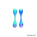 Chroma Iridescent Small Magnetic Clip 2-pc