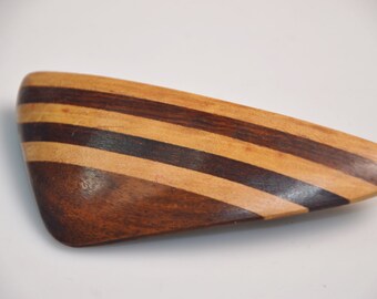 eb3110 Wood Hair Barrette Clasp 4" x 1-5/8" Wooden Hair Clip