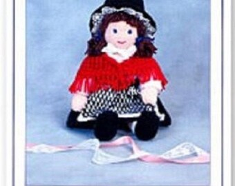 Megan the Welsh Doll Knitted Doll, Knits & Pieces Knitting Pattern , Toy knitting pattern, Doll toy pattern KP 14