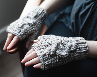 Fingerless Mitten Glove Knitting Pattern >>Instant Download<<