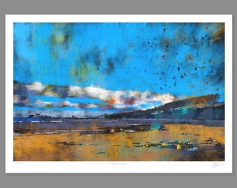 Fidra, Winter. Large Giclee print.