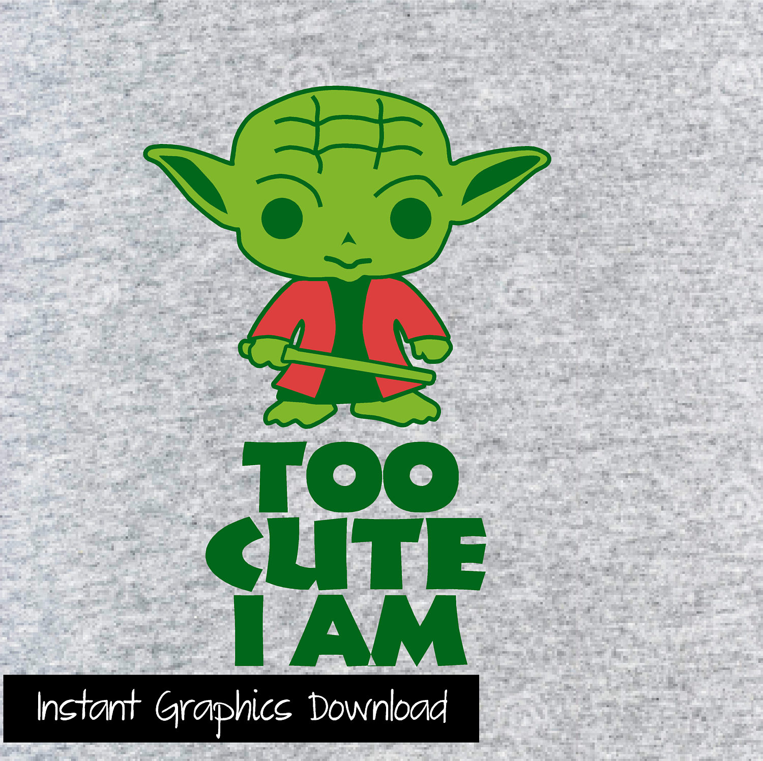 Download Yoda Star Wars Onesie SVG Clip Art Cut with Cricut Vinyl
