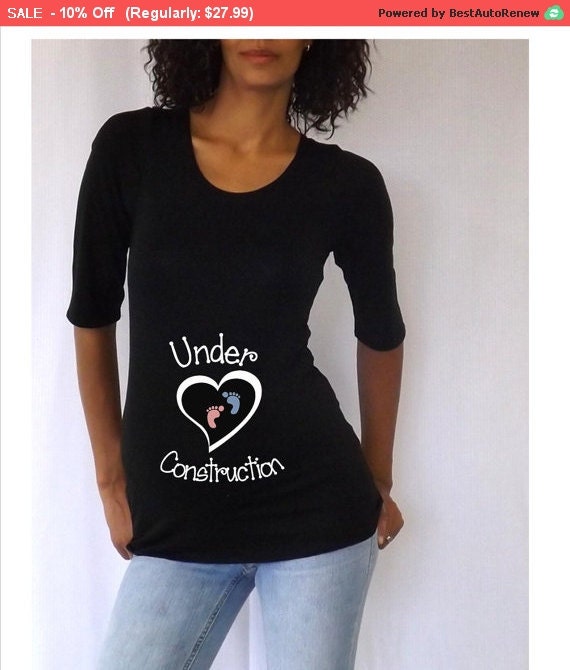 under construction maternity shirt