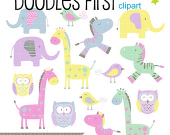 Cute Neighborhood Clipart Digital Clip Art for Scrapbooking