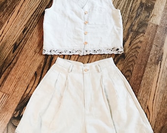 Vintage Linen Two Piece