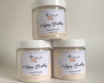 Bath Bomb Fizzing Powder / Fizzing Dust / Bath Fizzy Dust / Happy Birthday / Vanilla