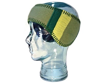 Wool Earflap Headband - Fleece Lined - Wool Headband - Free U.S. Shippping