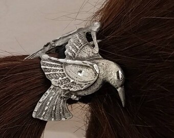 Double humming bird pony tail cover