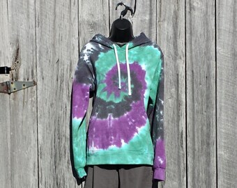 Adult Rainbow Tie Dye Hoodie Available Sizes S M L XL 2XL