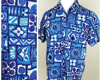 Vintage Hoaloha Hawaiian Tiki Shirt