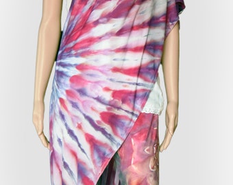 Purple and Pink Infinity Scarf-Tie Dye Scarf-Nursing Cover