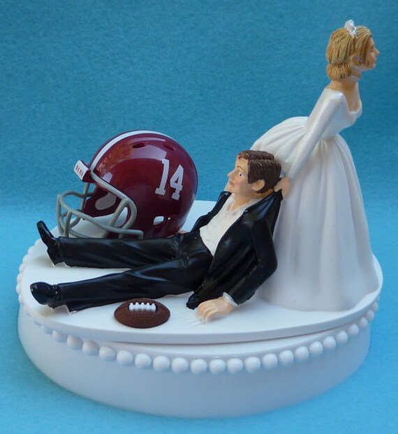 Wedding Cake Topper University of Alabama Crimson Tide Roll