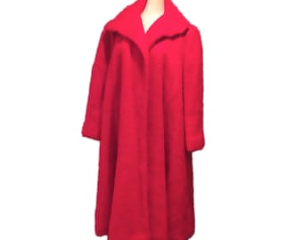 Warm Red Wool Coat