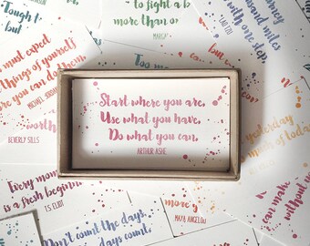Assorted Inspirational Quotes Cards - Calling Card Size Inspirational cards, encouragement cards, positivity cards, motivational cards
