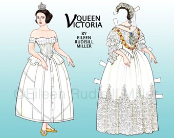 Queen Victoria Paper Doll
