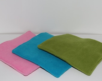 Meerschweinchen-Fleece-Würfel-Einsätze, Set von 3 Igel gemütliche Pads, saugfähig wiederverwendbare Liner, wählen Sie Ihre eigene Farbe