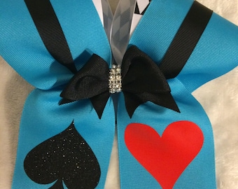 Alice In Wonderland Inspired Cheer Bow