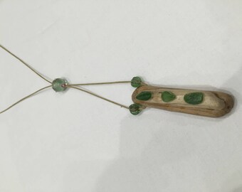 Driftwood necklace and beads