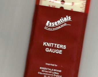 KNITTING NEEDLE GAUGE - Imperial & Metric sizes