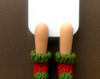 Bookmark, warm socks, bookmark, Knitted socks, bookworm