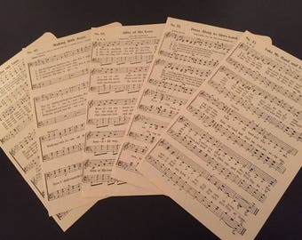 Vintage sheet music religious