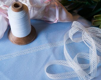 Spanish Lace Insertion - (LSP38INS584) Ecru