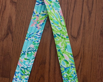 CAMERA STRAP in Lilly Pulitzer Sky Blue Blue Heaven