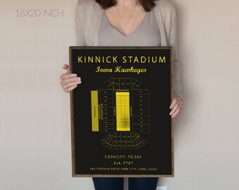 personalized university of iowa hawkeyes print or canvas kansas state university football stadium seating chart