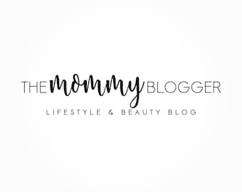 The Mommy Blogger Logo Design, Blog Logo, Blog Header, Business Card Branding, Black And White Logo, Premade Logo