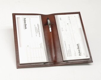 Leather Checkbook Cover