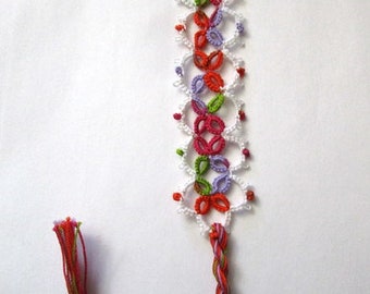 Little Gems Tatted Bookmark
