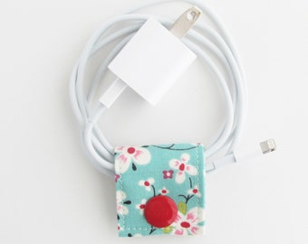 Small Cord Keeper | Cord organizer holder for small cords like USB cables for charging phones or cameras, keyboard and mouse cords, etc.